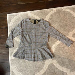 Women's Lord & Taylor Herringbone Peplum Top